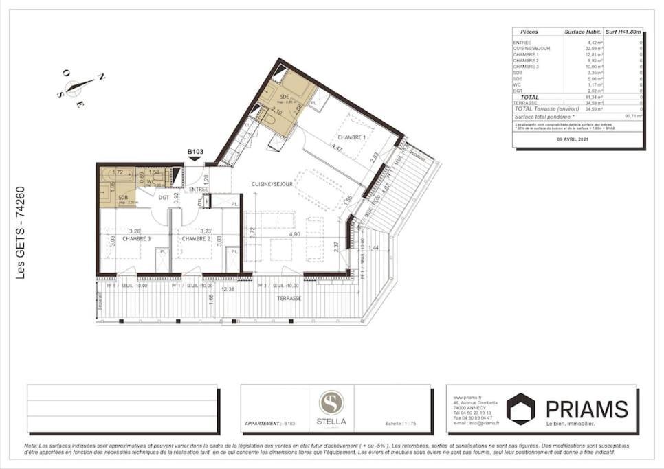 Appartement De Standing Plein Centre Station, 50M Des Pistes Ле-Гет Экстерьер фото