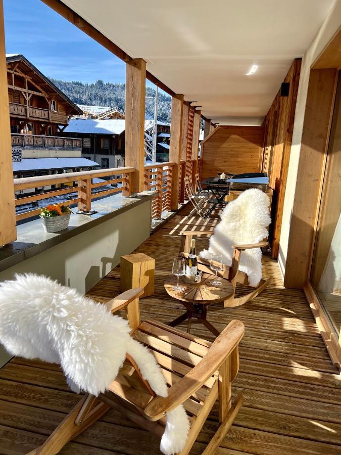 Appartement De Standing Plein Centre Station, 50M Des Pistes Ле-Гет Экстерьер фото